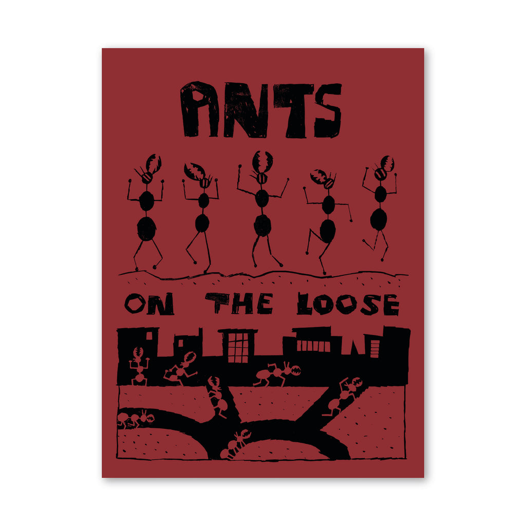 12x18 Limited Edition Deluxe Screenprint: Ants on the Loose