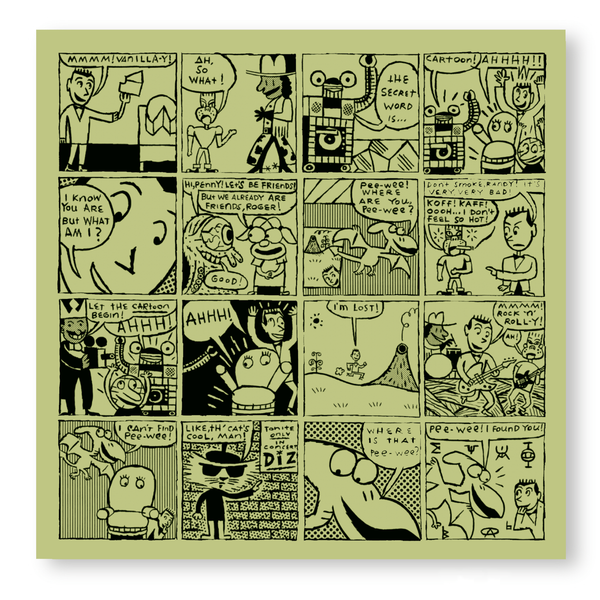 24x24 Limited Edition Deluxe Screenprint: Comic Panel - Green