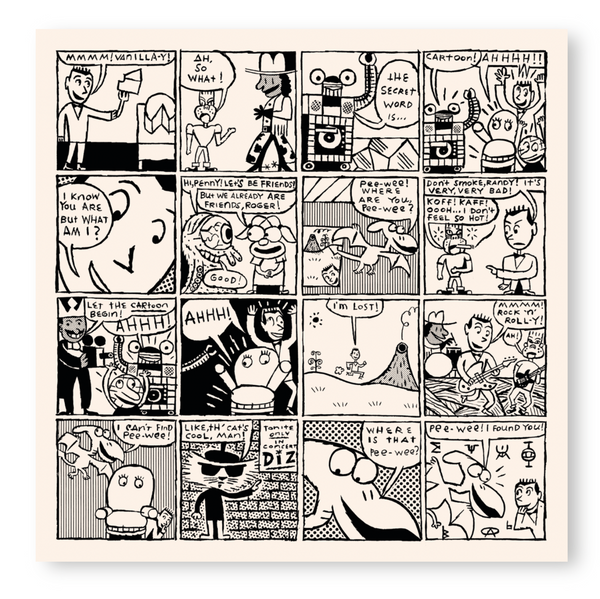 24x24 Limited Edition Deluxe Screenprint: Comic Panel - Ivory