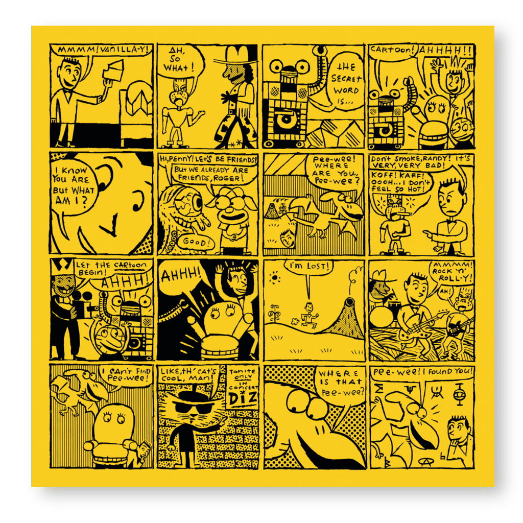 24x24 Limited Edition Deluxe Screenprint: Comic Panel - Yellow