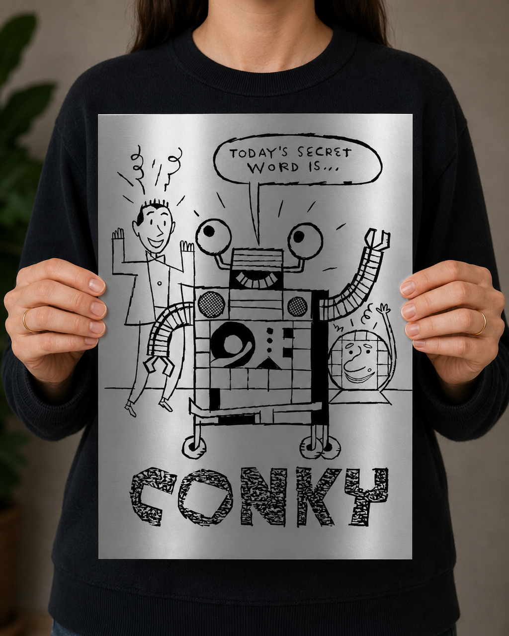 12x18 Limited Edition Deluxe Screenprint: Conky