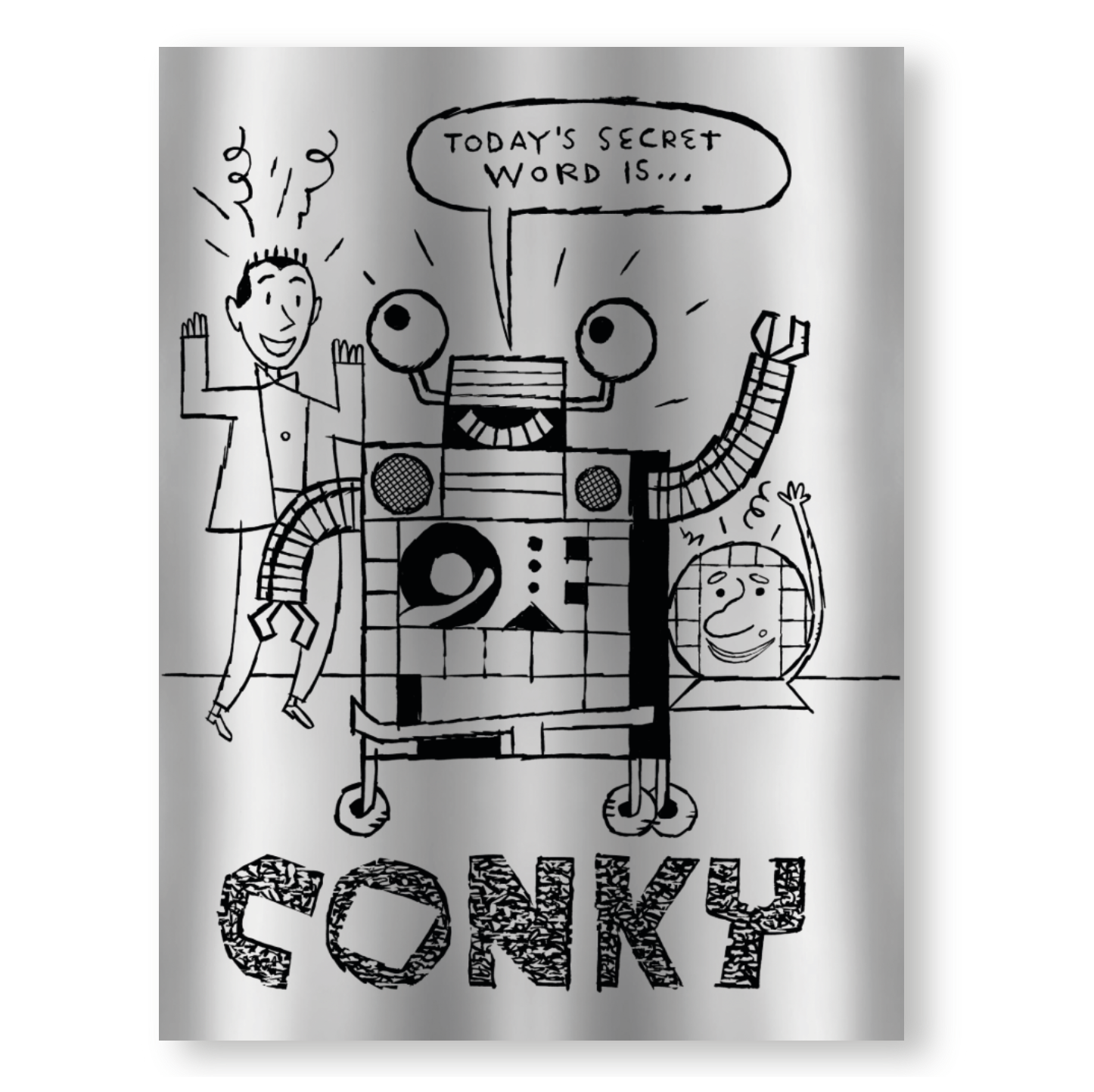 12x18 Limited Edition Deluxe Screenprint: Conky