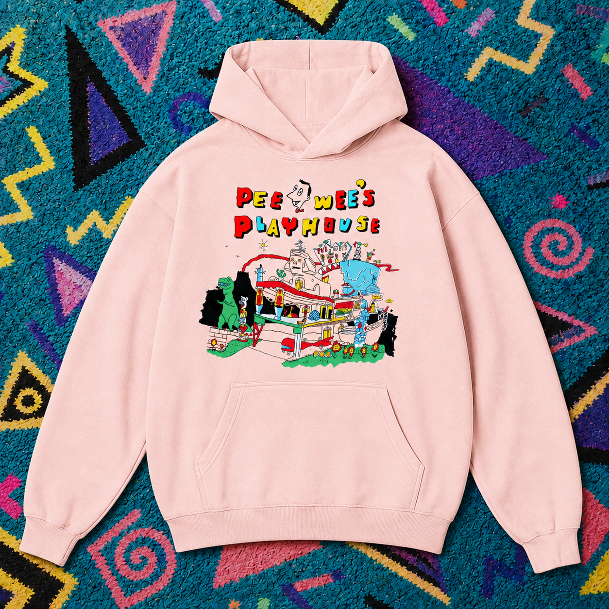 Pee-wee's Playhouse Hoodie, Light Pink