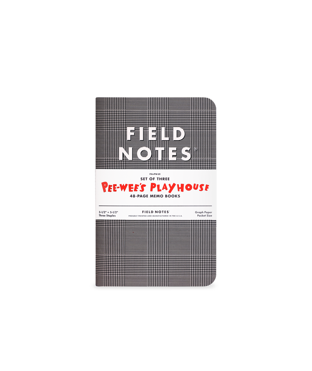 Pee-wee's Playhouse x Field Notes, pack of 3 notebooks ...