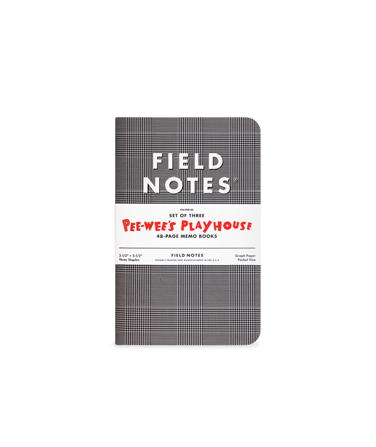 Pee-wee's Playhouse x Field Notes, pack of 3 notebooks