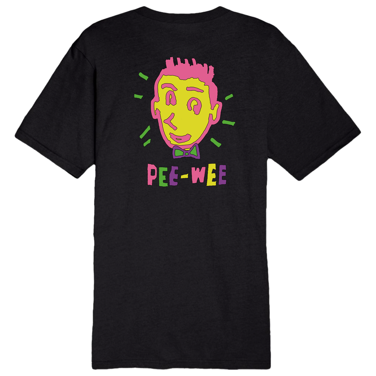 Neon Pee-wee T-shirt, Black