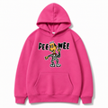 Dancing Pee-wee Hoodie, Bright Pink