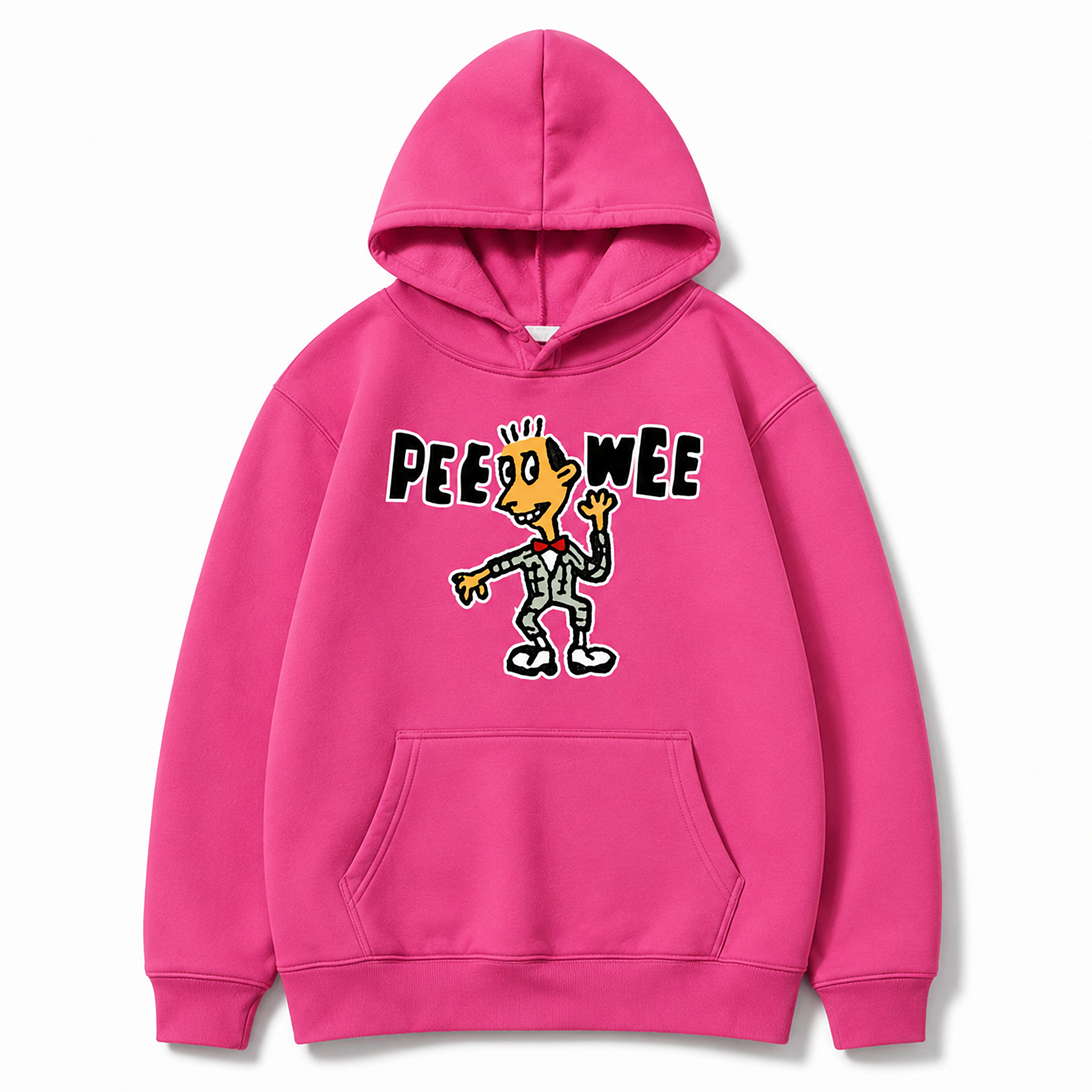 Dancing Pee-wee Hoodie, Bright Pink