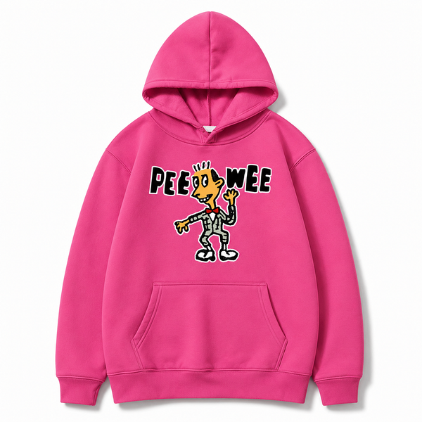 Dancing Pee-wee Hoodie, Bright Pink
