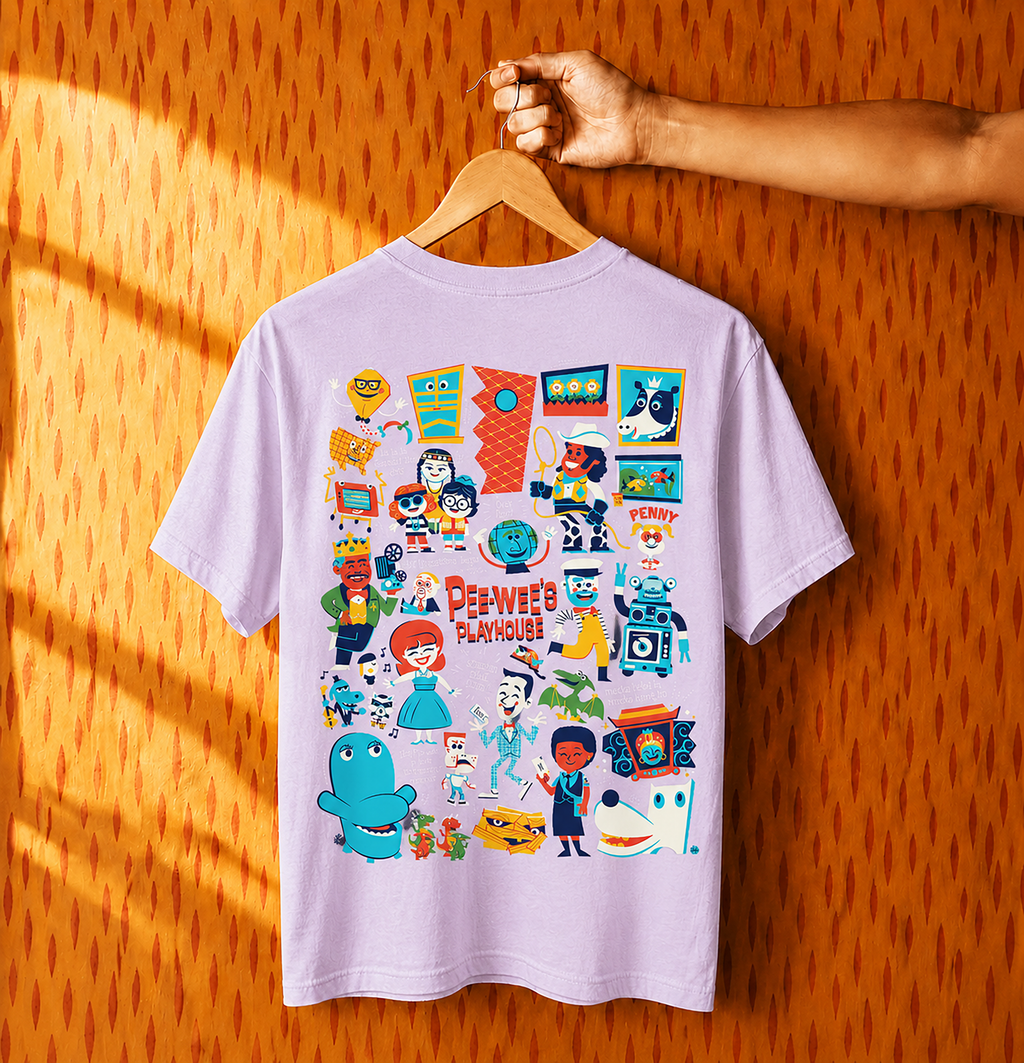 PRE-SALE: Playhouse Party T-shirt, Lilac (by Dave Perillo)