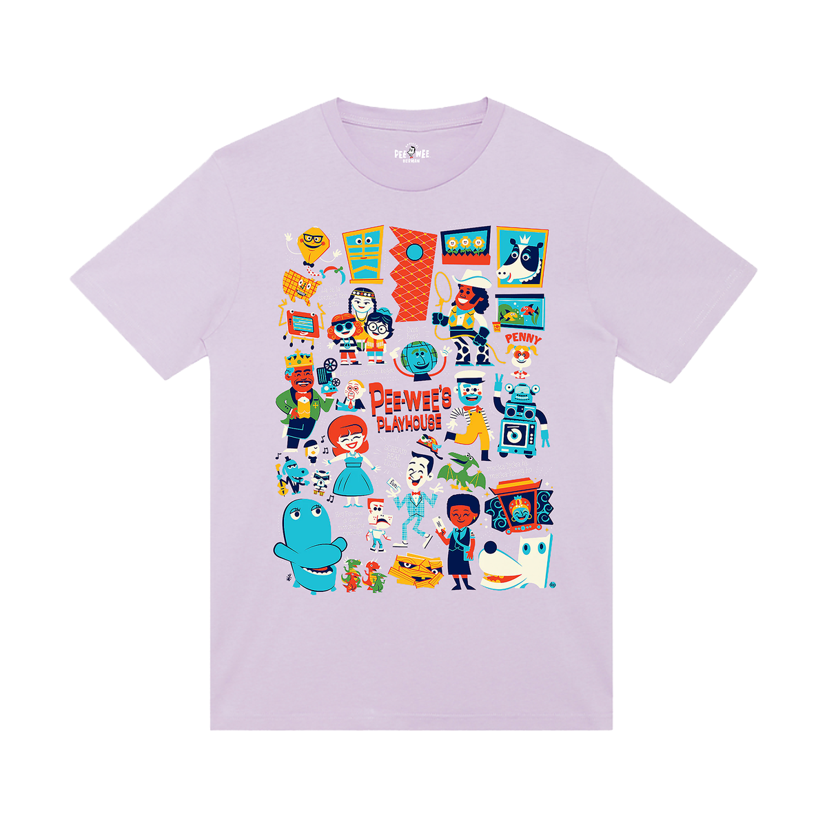PRE-SALE: Playhouse Party T-shirt, Lilac (by Dave Perillo)