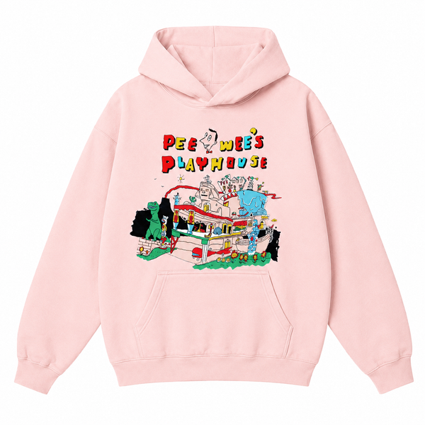 Pee-wee's Playhouse Hoodie, Light Pink