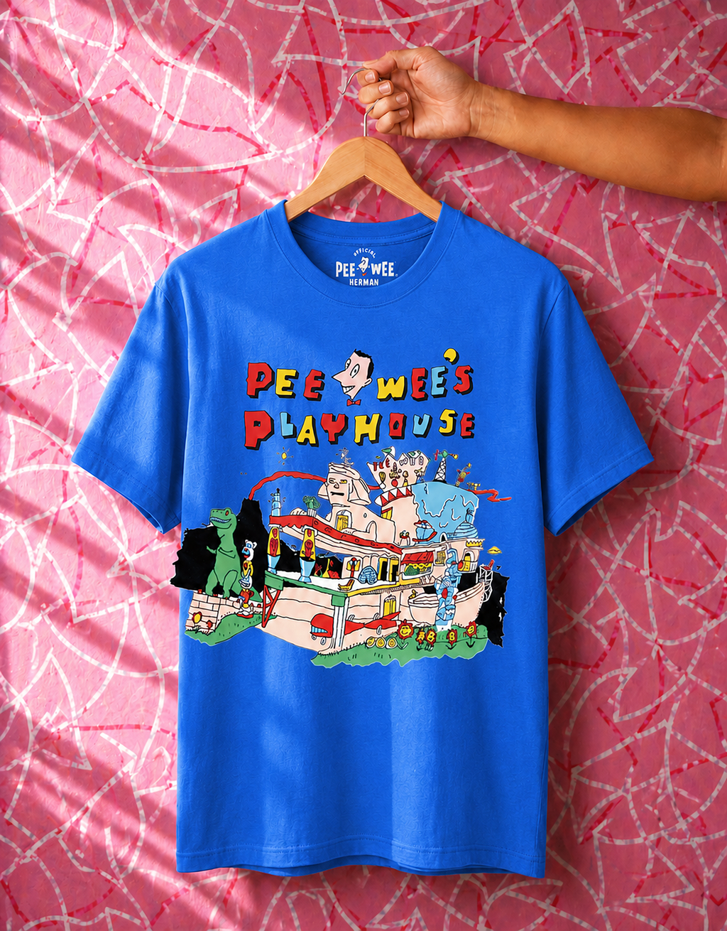 Pee-wee’s Playhouse T-shirt, Bright Blue