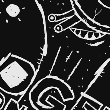 12x18 Limited Edition Deluxe Screenprint: Roger The Monster