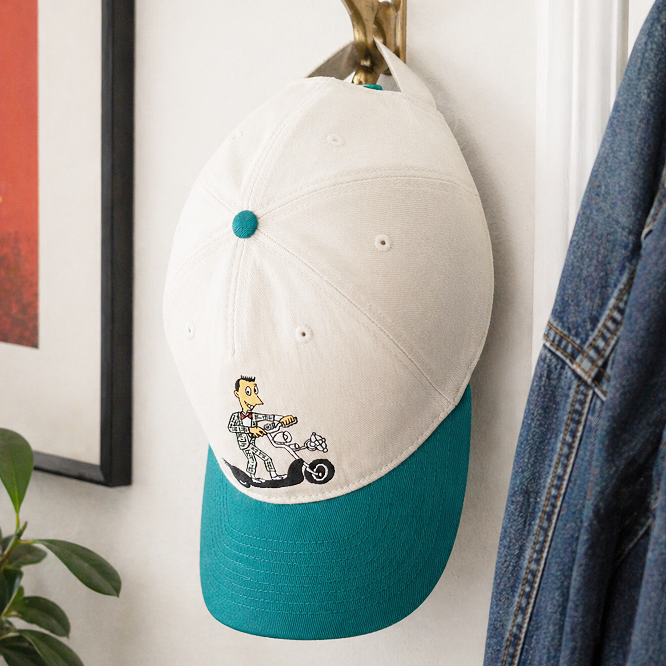 Two-tone Pee-wee Scooter Baseball Hat