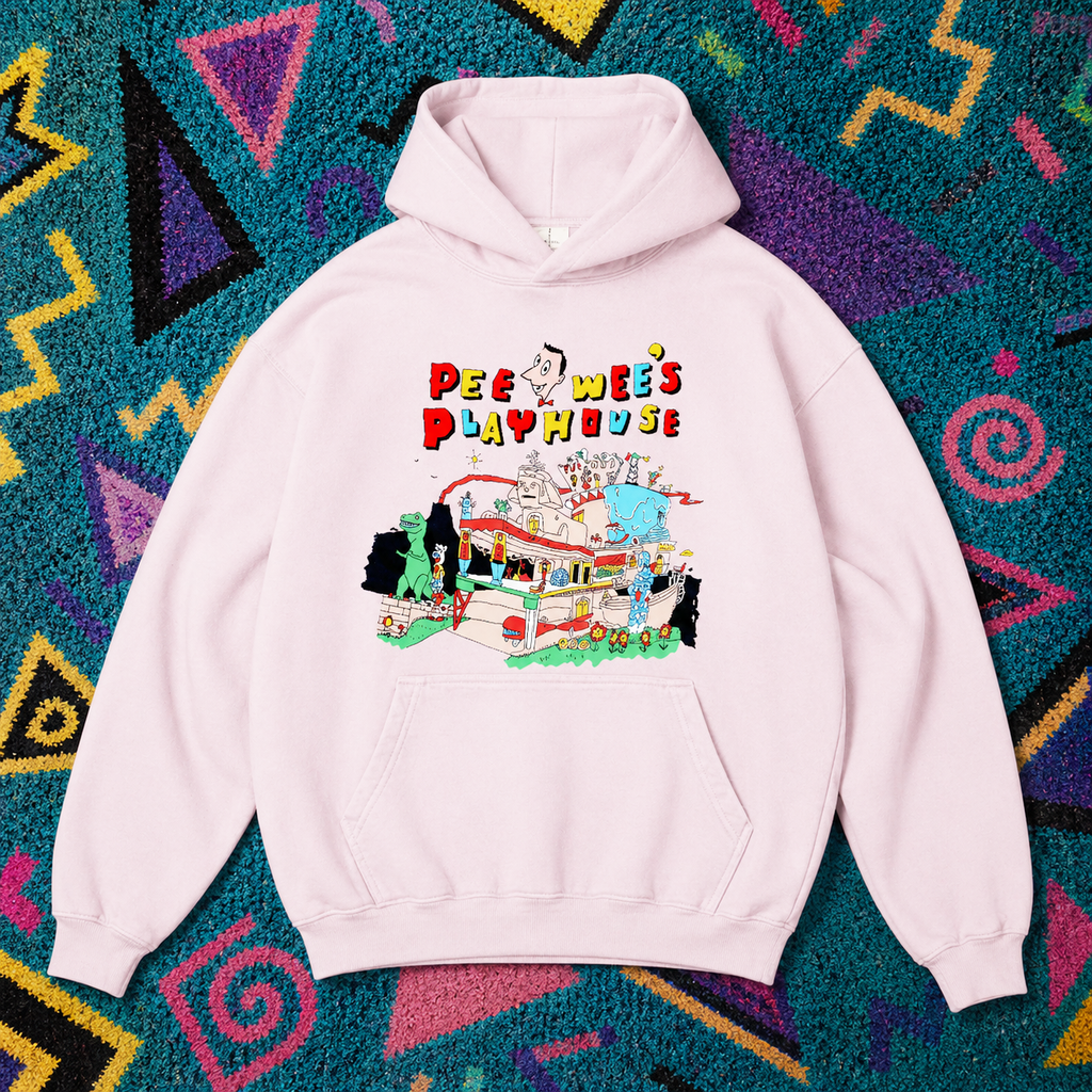 Pee-wee's Playhouse Hoodie, Light Pink