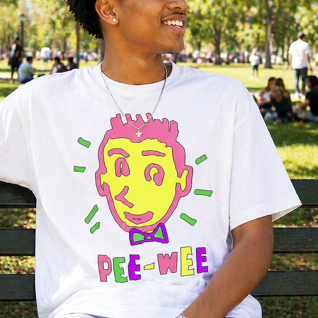 Neon Pee-wee T-shirt, White